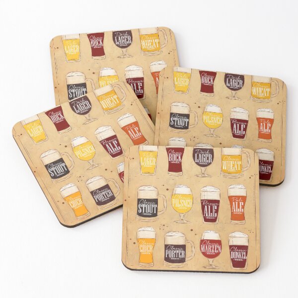 Item preview, Types Of Beer Poster designed and sold by yarkmillo.