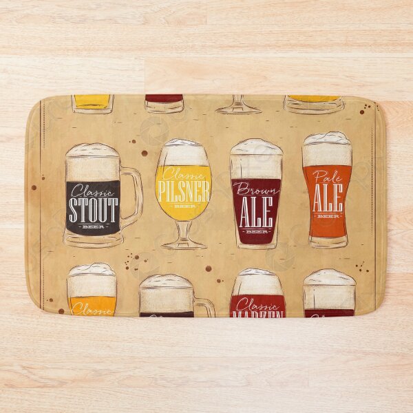 Item preview, Types Of Beer Poster designed and sold by yarkmillo.