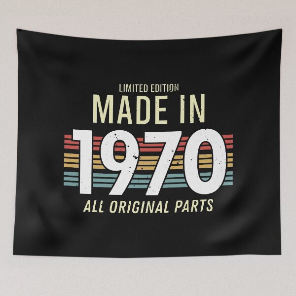 Item preview, Limited Edition Made In 1970 All Original Parts - Funny Vintage Years Old Birthday Gifts. designed and sold by ALITOPRINCE.