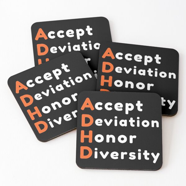Item preview, Accept Deviation Honor Diversity ADHD Quote designed and sold by Color-Sparkle.
