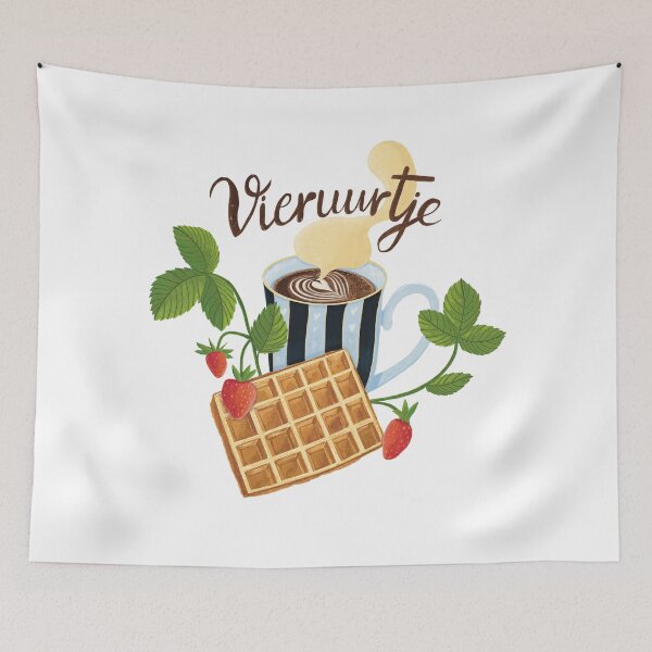 Item preview, Vieruurtje / four o'clock designed and sold by Chestnut and Pie.