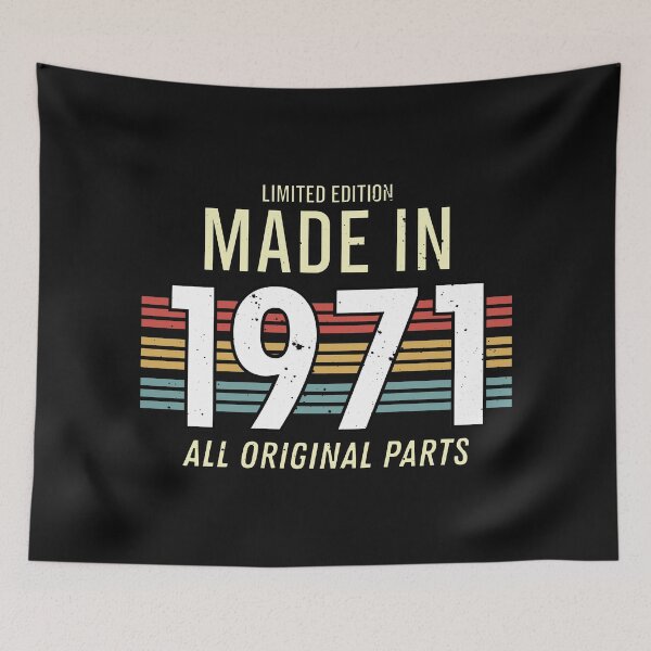Item preview, Limited Edition Made In 1971 All Original Parts - Funny Vintage Years Old Birthday Gifts. designed and sold by ALITOPRINCE.