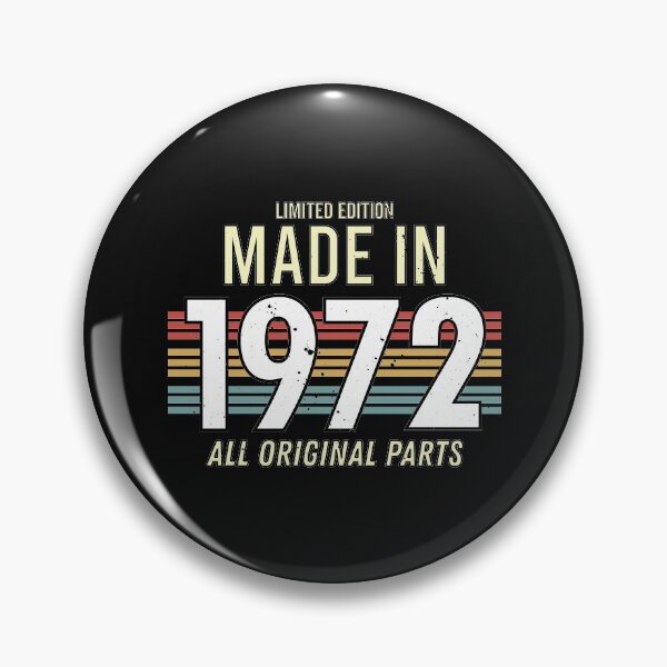Item preview, Limited Edition Made In 1972 All Original Parts - Funny Vintage Years Old Birthday Gifts. designed and sold by ALITOPRINCE.