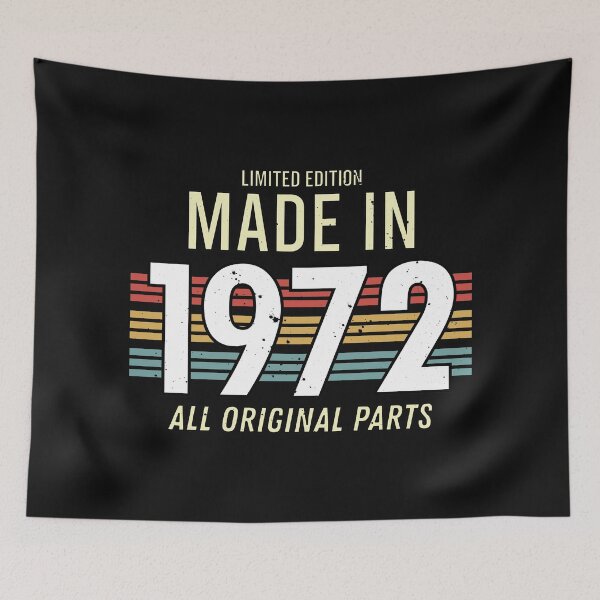 Item preview, Limited Edition Made In 1972 All Original Parts - Funny Vintage Years Old Birthday Gifts. designed and sold by ALITOPRINCE.