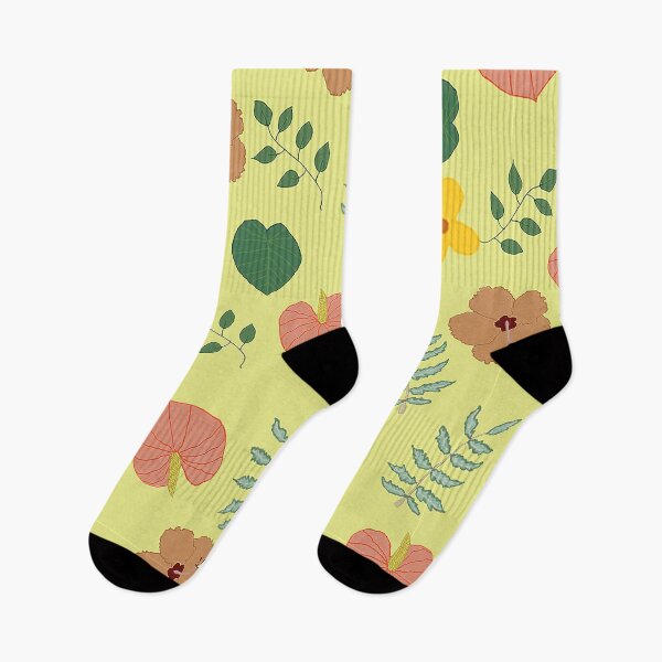 Item preview, Tropical flowers and leaves designed and sold by skysshobu.