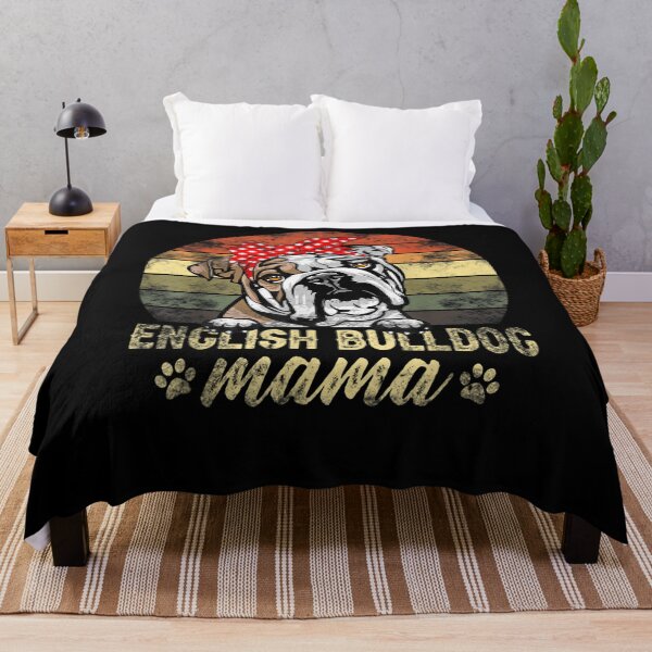 Item preview, Vintage Retro English Bulldog Mama Bulldog Mom Lover Gift  designed and sold by avareid3.