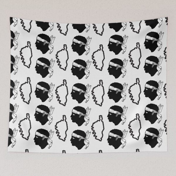 Item preview, Corsica map and flag pattern designed and sold by Smileycreation.