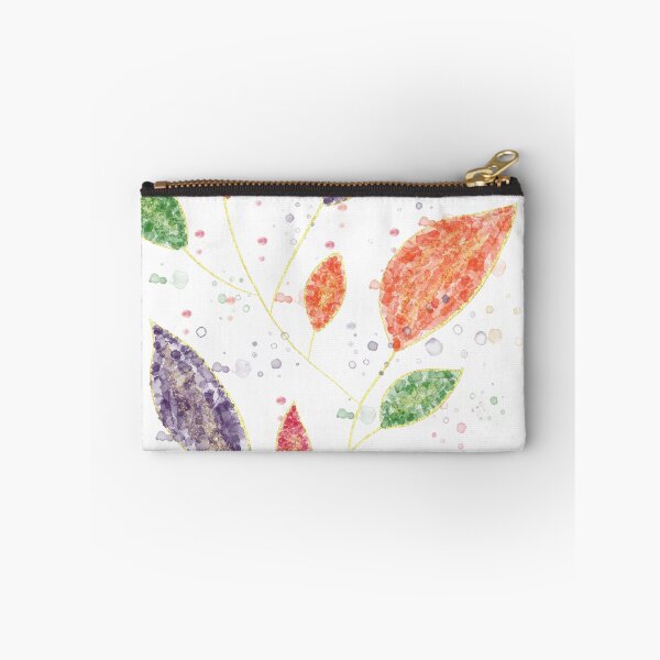 Item preview, Jewel toned leaves with bright splashes of color designed and sold by amelia mabry.