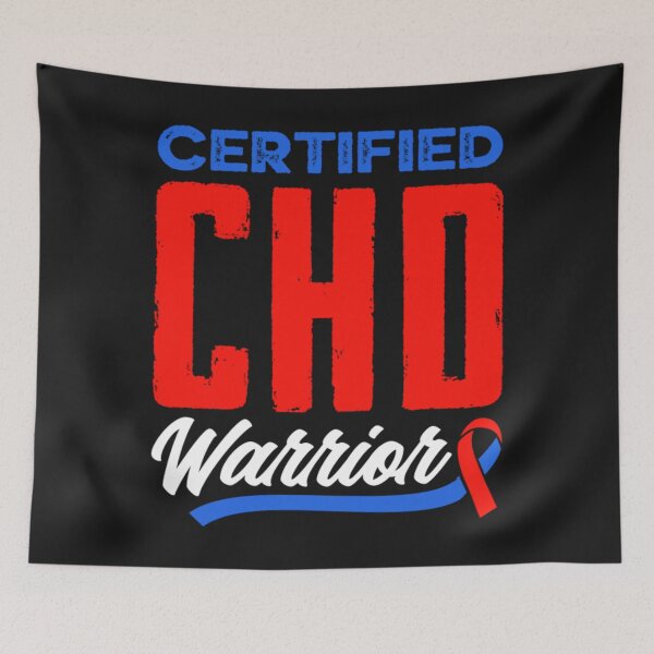 Artikelvorschau, Congenital Heart Disease Awareness T-ShirtCertified CHD Warrior Congenital Heart Awareness entworfen und verkauft von GirraAubu.
