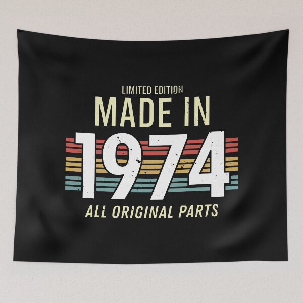 Item preview, Limited Edition Made In 1974 All Original Parts - Funny Vintage Years Old Birthday Gifts. designed and sold by ALITOPRINCE.