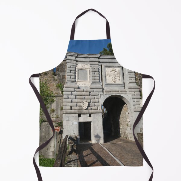 Item preview, Gorizia, Italy. The castle. It stands between the walls of the ancient village, what medieval sources cite as Upper Land. Friuli Venezia Giulia. Sunny spring afternoon day (vertical) designed and sold by Maurizio Fabbroni.