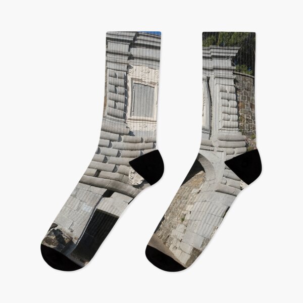 Item preview, Gorizia, Italy. The castle. It stands between the walls of the ancient village, what medieval sources cite as Upper Land. Friuli Venezia Giulia. Sunny spring afternoon day (vertical) designed and sold by Maurizio Fabbroni.