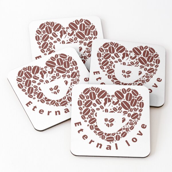 Item preview, eternal love coffee - Morning Coffee designed and sold by Infinite Feeling Shop.
