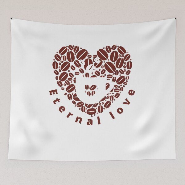 Item preview, eternal love coffee - Morning Coffee designed and sold by Infinite Feeling Shop.
