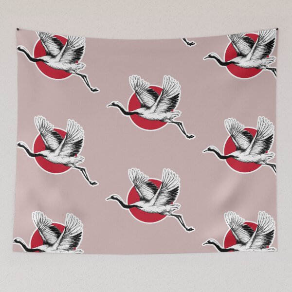 Item preview, Bird Japan Style Design designed and sold by luckyturtles.