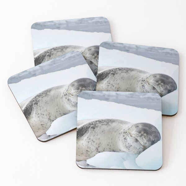 Item preview, Sleeping Leopard Seal on Ice designed and sold by thewildandice.