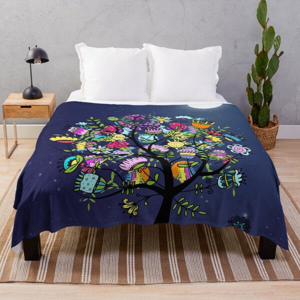 Item preview, A Magical Flower Tree | Glowing in the Moonlight designed and sold by deepgoa.