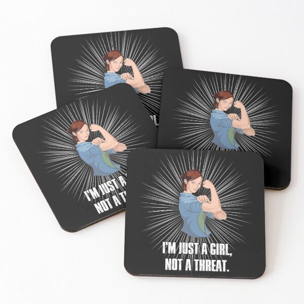 Item preview, I'm just a girl, not a threat - black designed and sold by Mitnal.
