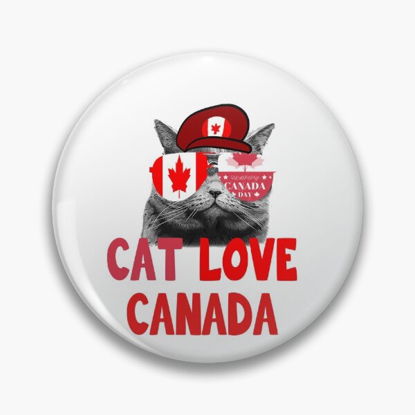 Item preview, CAT I LOVE CANADA, HAPPY CANADADAY 2021 designed and sold by CARDWELL-COWEL.
