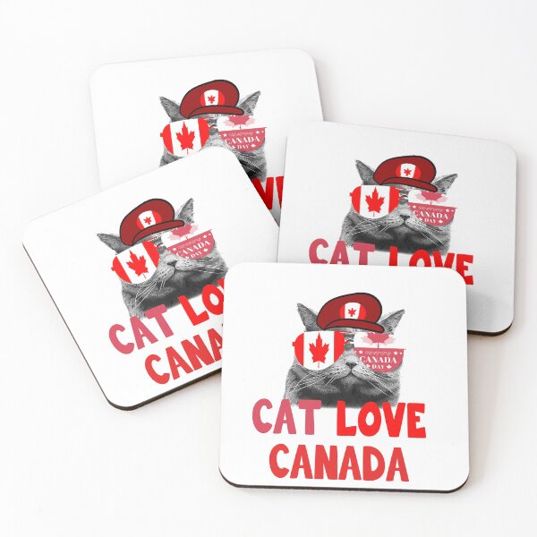 Item preview, CAT I LOVE CANADA, HAPPY CANADADAY 2021 designed and sold by CARDWELL-COWEL.