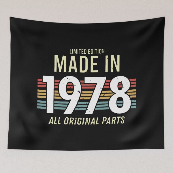 Item preview, Limited Edition Made In 1978 All Original Parts - Funny Vintage Years Old Birthday Gifts. designed and sold by ALITOPRINCE.