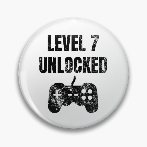 Item preview, Level 7 Unlocked 7th Birthday  designed and sold by MagicArtworks.