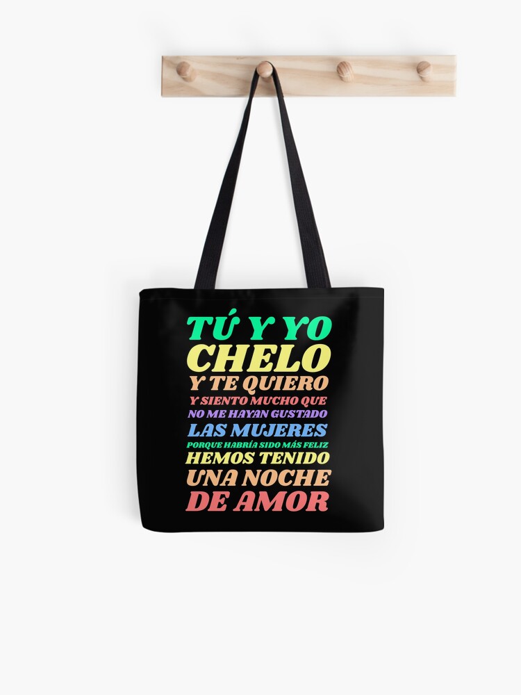 Bolsa de tela con la obra «hemos tenido una noche de amor de Chelo