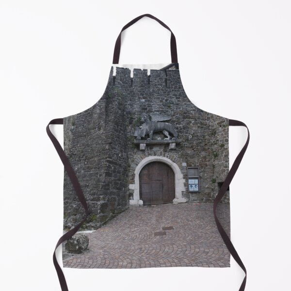 Item preview, Gorizia, Italy. The castle. It stands between the walls of the ancient village, what medieval sources cite as Upper Land. Friuli Venezia Giulia. Sunny spring afternoon day (vertical) designed and sold by Maurizio Fabbroni.