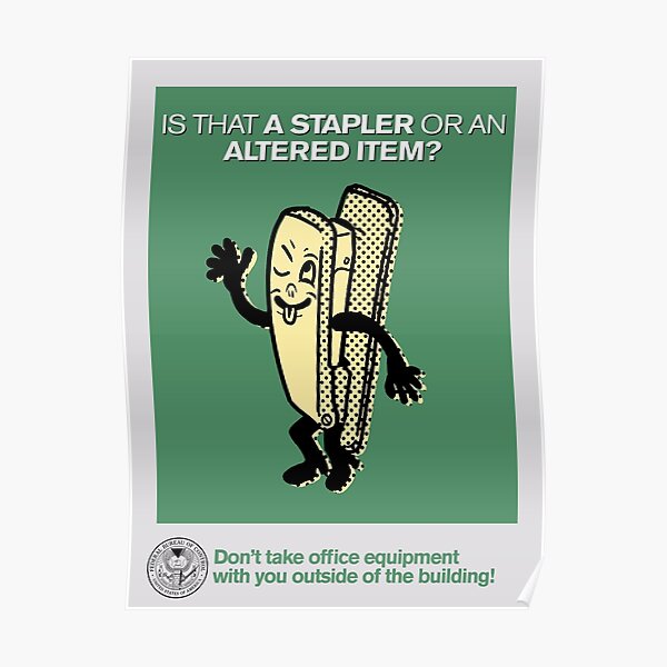 CONTROL Stapler or Altered Item? Poster