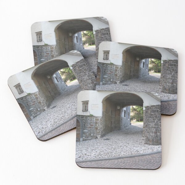 Item preview, Gorizia, Italy. The castle. It stands between the walls of the ancient village, what medieval sources cite as Upper Land. Friuli Venezia Giulia. Sunny spring afternoon day. designed and sold by Maurizio Fabbroni.
