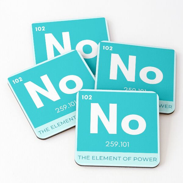 Item preview, Multiple Products! "No" Periodic Table Graphic Logo, Funny designed and sold by PeriodicLabel.