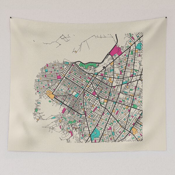 Item preview, Asuncion, Paraguay Street Map designed and sold by A Deniz Akerman.