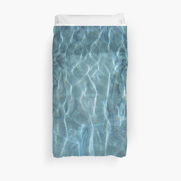 Underwater Thai Stone carving Duvet Cover