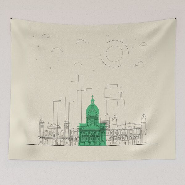 Item preview, Abstract City Posters: Asuncion, Paraguay designed and sold by A Deniz Akerman.