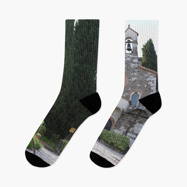 Item preview, Gorizia, Italy. The castle. It stands between the walls of the ancient village, what medieval sources cite as Upper Land. Friuli Venezia Giulia. Sunny spring afternoon day. designed and sold by Maurizio Fabbroni.