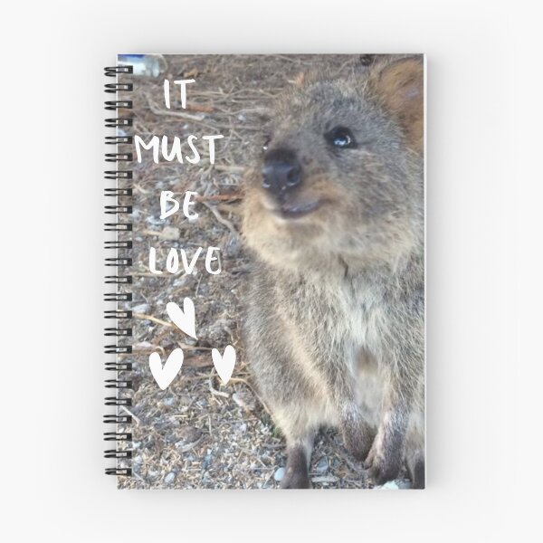 Item preview, It must be love. Happy quokka, Rotto, Rottnest Island, Western Australia designed and sold by JellyBeenzz.