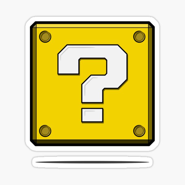 Question Box Lucky Block Old School Games Vector Pixel Design