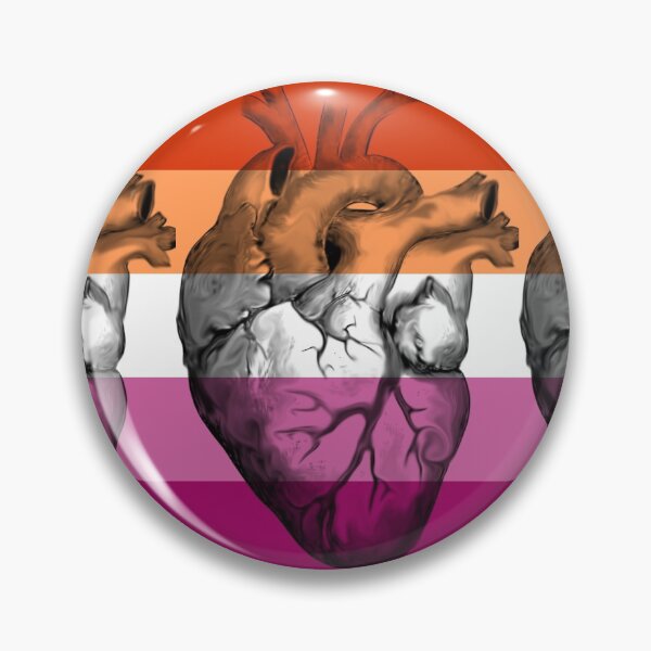 Item preview, Lesbian Pride Anatomic Heart (2) designed and sold by incloudines.