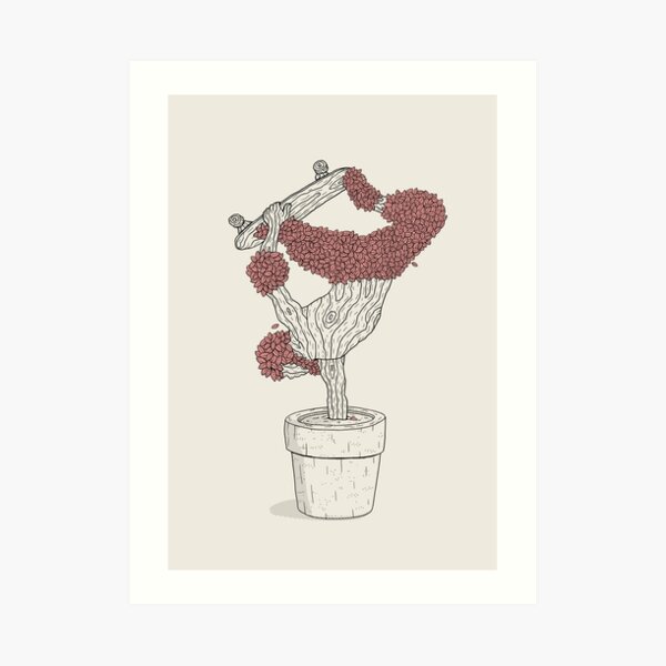 Handplant Art Print