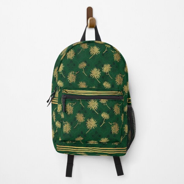 Item preview, Indo-Japanese Fusion: Golden Chrysanthemums on Emerald Green designed and sold by Art-PraveenRai.