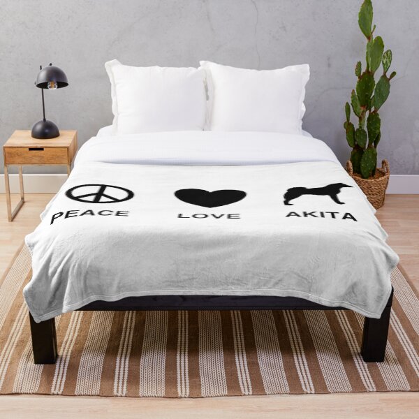 Item preview, Paz amor texto negro Akita designed and sold by FuugoShop.
