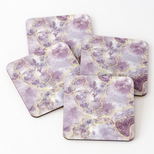 Item preview, Violet and gold shimmer with splatters of purple designed and sold by amelia mabry.