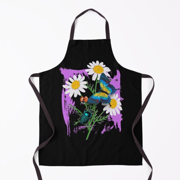 Item preview, Pretty Purple Grunge Frame With Daisies Butterfly & Beetles Design designed and sold by EarthArtDesigns.