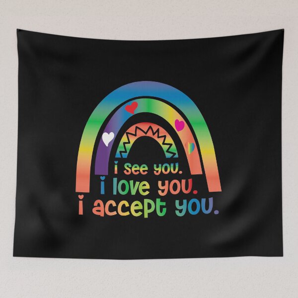 Item preview, I see i love you i accept you ,LGBTQ , Gay Pride  designed and sold by plussorn.