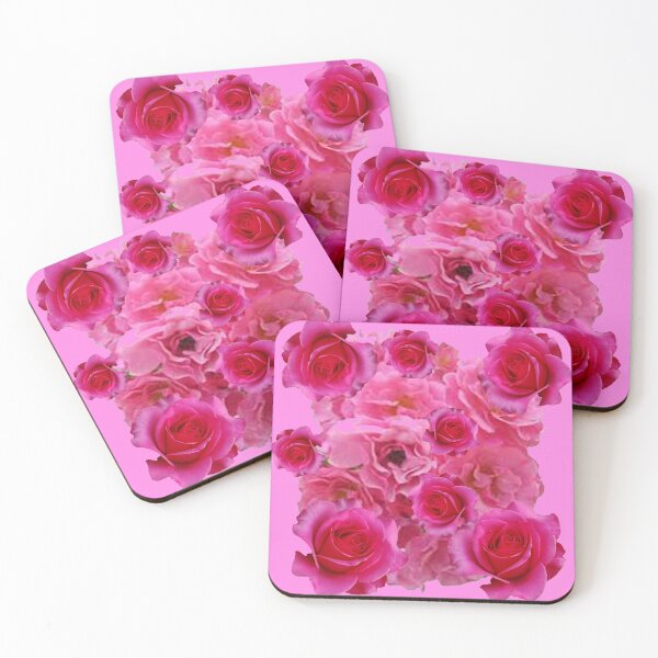 Item preview, ABSTRACT PINK ROSES GARDEN PINK  ART designed and sold by sharlesart.