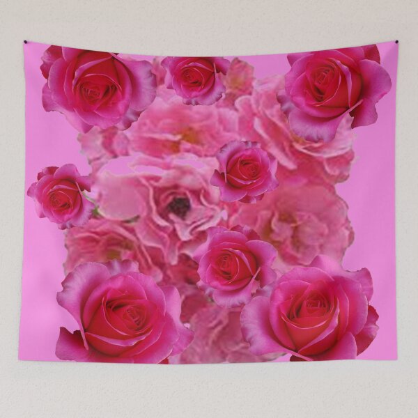 Item preview, ABSTRACT PINK ROSES GARDEN PINK  ART designed and sold by sharlesart.