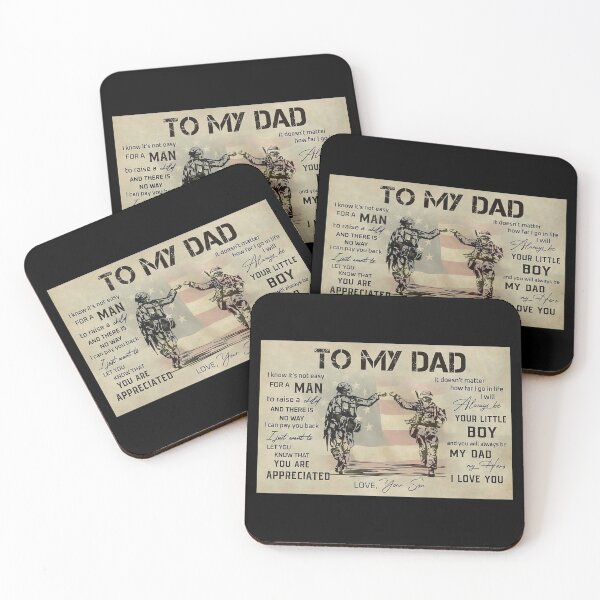 Item preview, To My Dad I Know It's Not Easy For A Man - Dad Veteran Day - Father's Day designed and sold by Susanspy007.