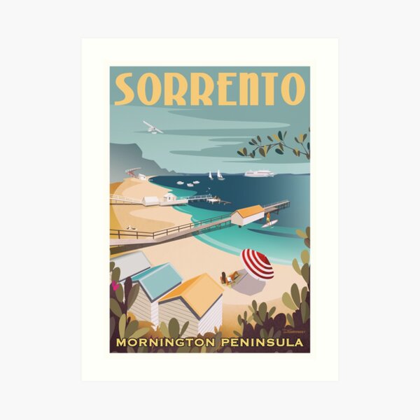 Sorrento Vintage-style Travel Poster Art Print