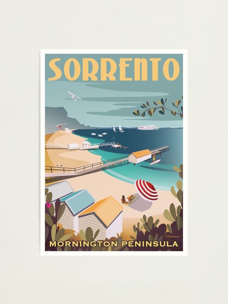 Alternate view of Sorrento Vintage-style Travel Poster Photographic Print