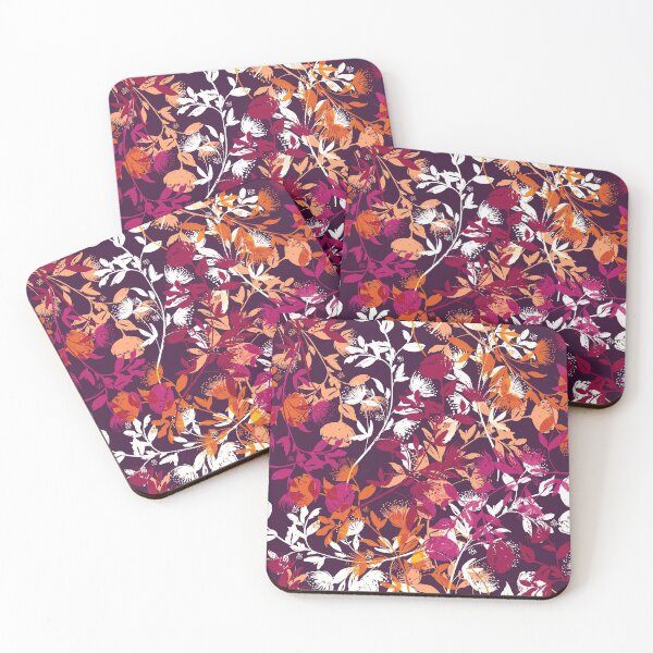 Item preview, Abstract Floral Pattern Extreme Pop Colors designed and sold by nouveaudecor.